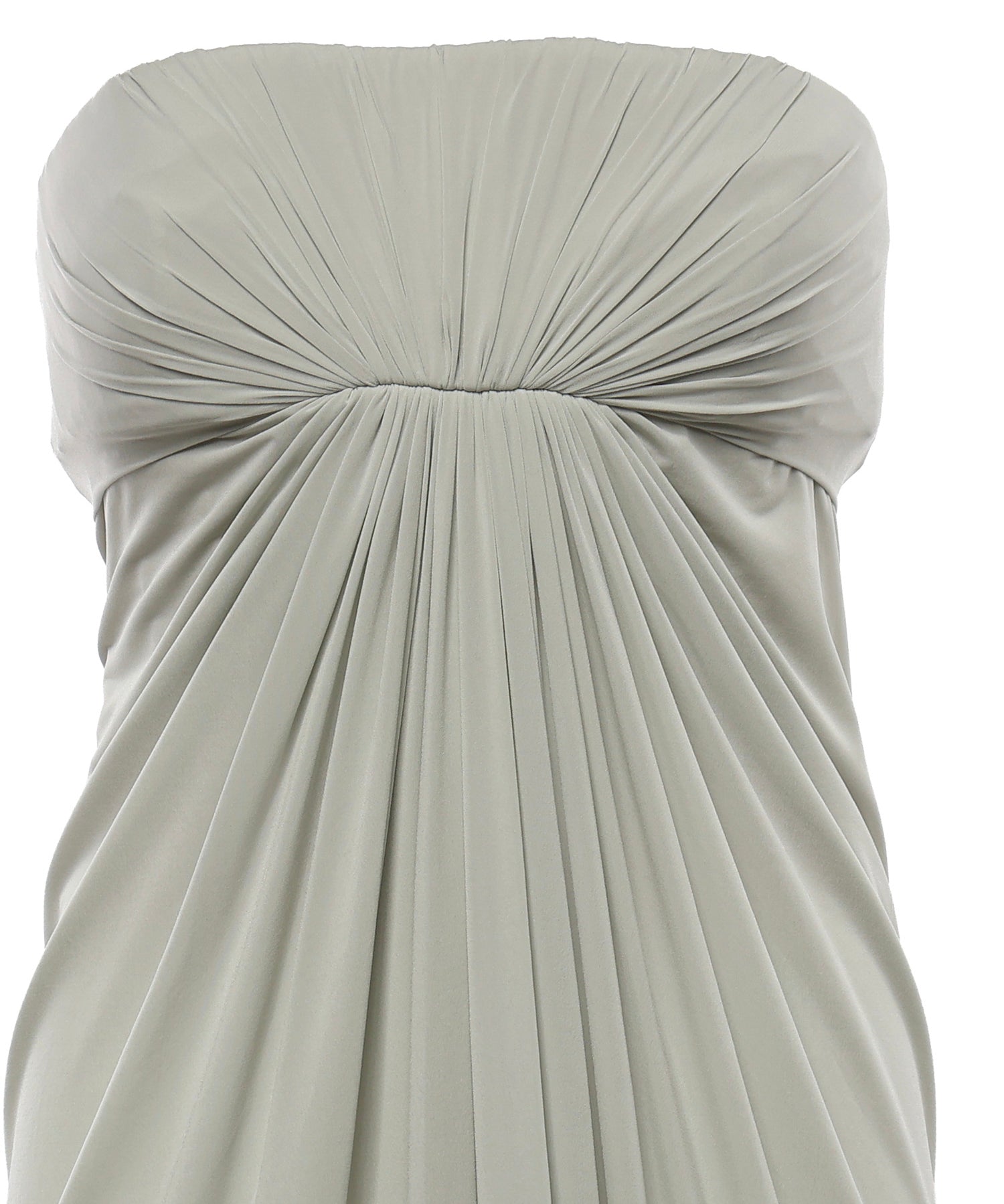 Abito lungo drappeggiato in chiffon A0469123 483 ALBERTA FERRETTI 