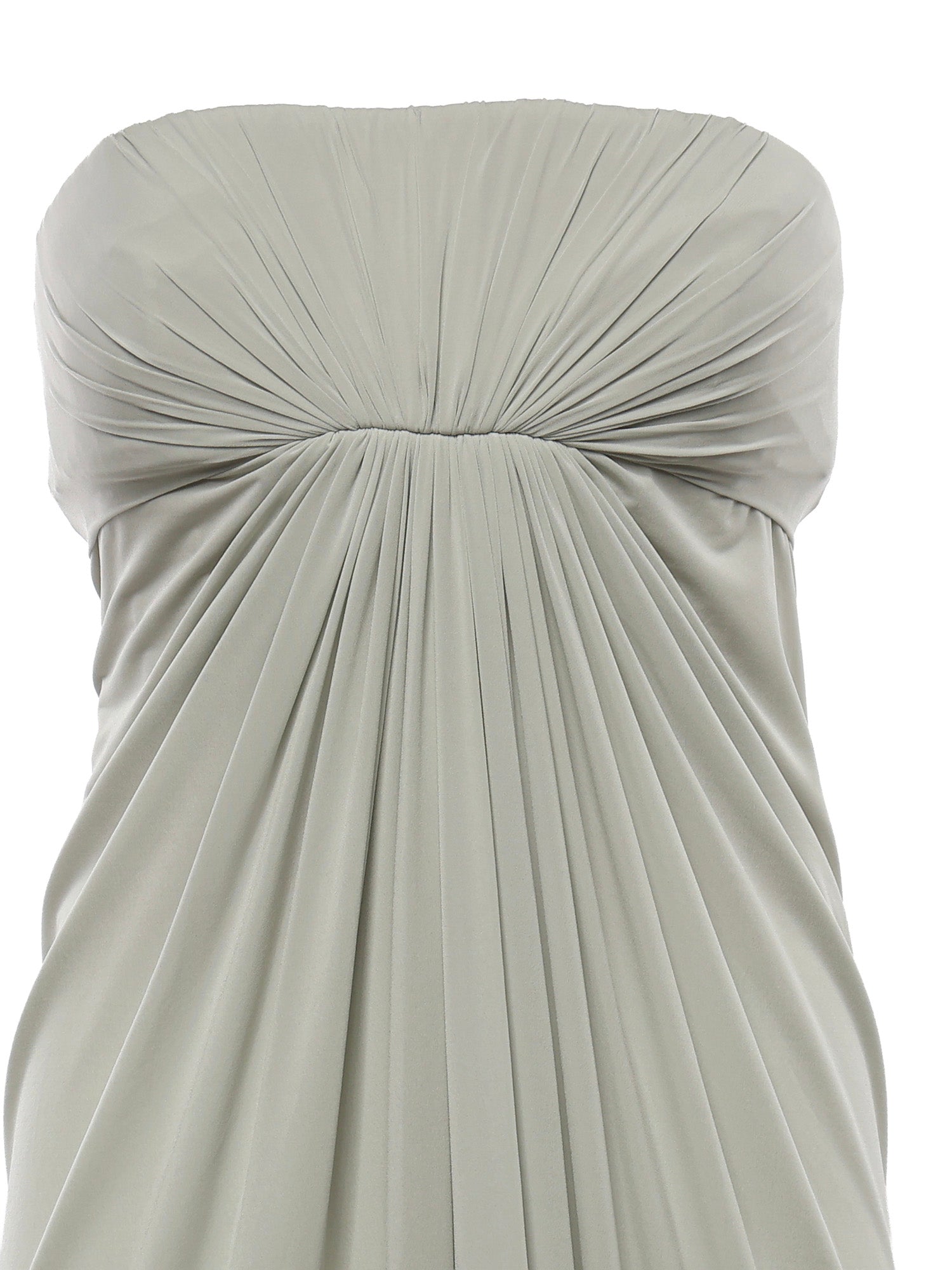Abito lungo drappeggiato in chiffon A0469123 483 ALBERTA FERRETTI 