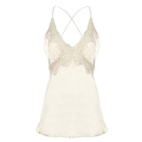 Top in raso con pizzo A08071627 0002 ALBERTA FERRETTI 