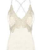 Top in raso con pizzo A08071627 0002 ALBERTA FERRETTI 