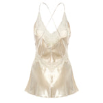 Top in raso con pizzo A08071627 0002 ALBERTA FERRETTI 