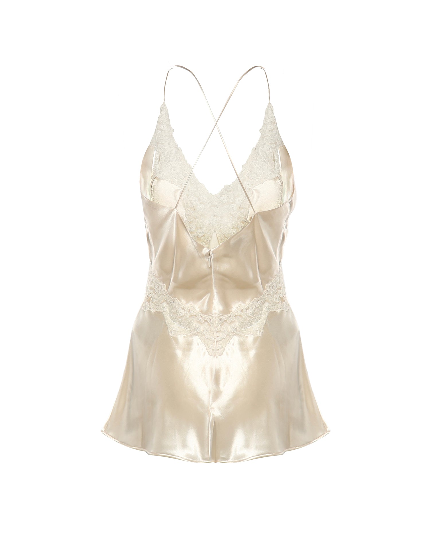 Top in raso con pizzo A08071627 0002 ALBERTA FERRETTI 