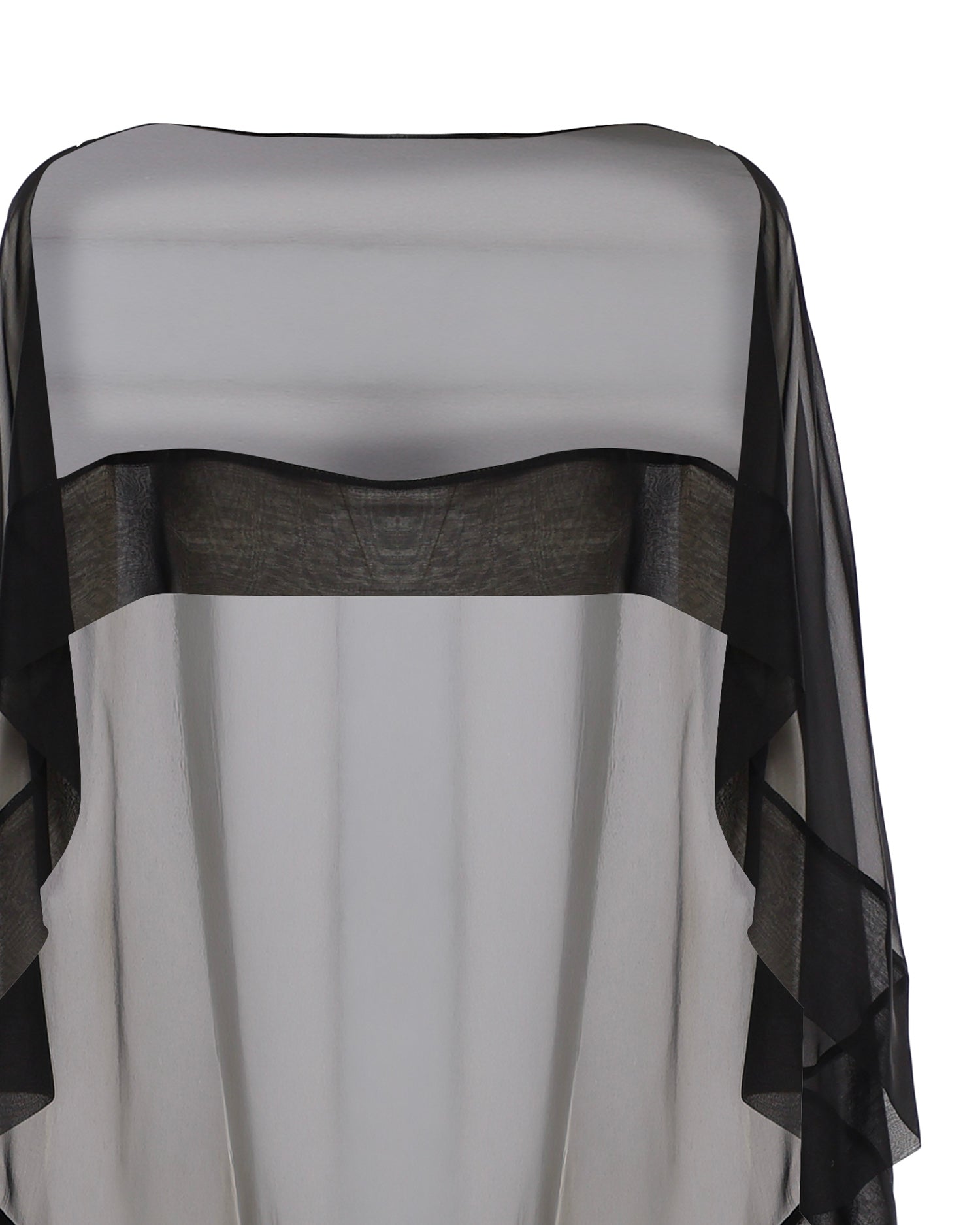 Mantella in chiffon di seta A3302115 555 ALBERTA FERRETTI 