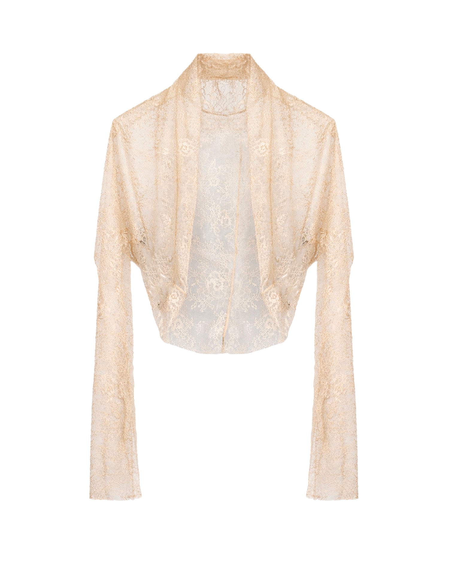 Coprispalle cropped in jersey con paillettes A33061648 0180 ALBERTA FERRETTI 