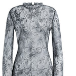 Camicetta in pizzo ricamato con paillettes V02181620 0290 ALBERTA FERRETTI 