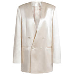 Giacca doppiopetto in raso lucido V05081627 0002 ALBERTA FERRETTI 