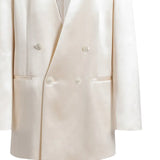 Giacca doppiopetto in raso lucido V05081627 0002 ALBERTA FERRETTI 
