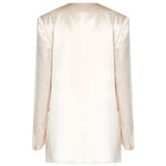 Giacca doppiopetto in raso lucido V05081627 0002 ALBERTA FERRETTI 