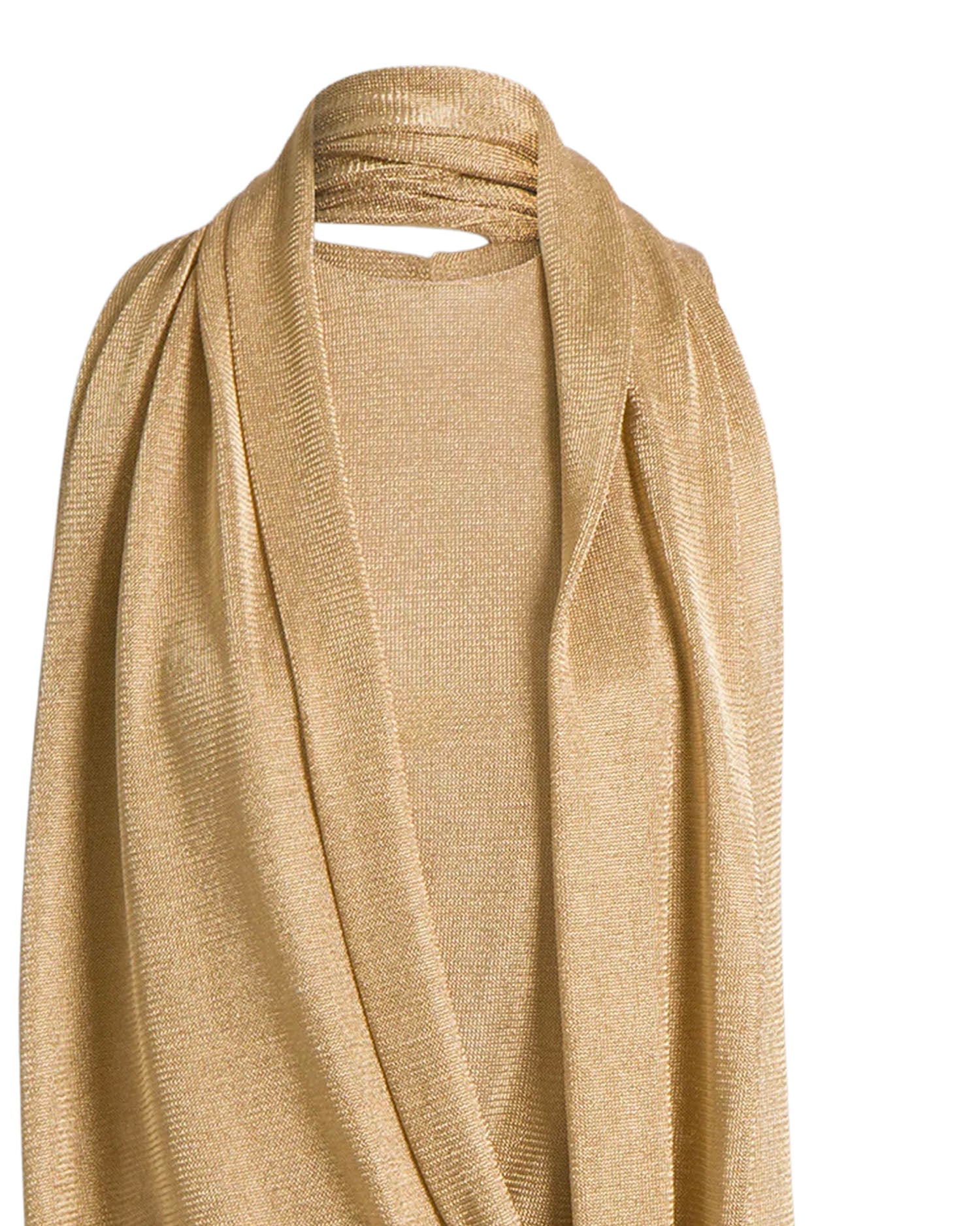 Top in rete di lurex con sciarpina V0805125 0606 ALBERTA FERRETTI 