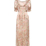 Abito midi in jacquard di seta stampata FABX4280F4680 1882 ALESSANDRA RICH 