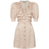 Mini abito in jacquard di seta stampata FABX4297F4670 1682 ALESSANDRA RICH 