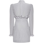Mini abito a pois con volant FABX4302F4686 1810 ALESSANDRA RICH 