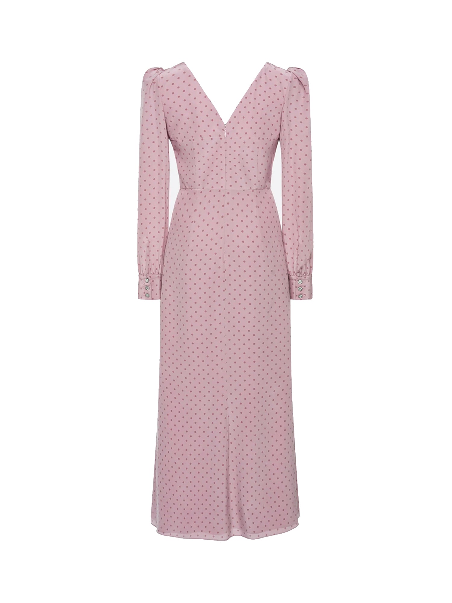 Abito midi a pois con volant FABX4314F4686 1941 ALESSANDRA RICH 