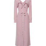 Abito midi a pois con volant FABX4314F4686 1941 ALESSANDRA RICH 
