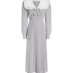 Abito midi a pois con colletto FABX4368F4686 1810 ALESSANDRA RICH 
