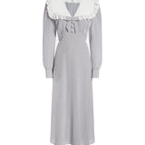 Abito midi a pois con colletto FABX4368F4686 1810 ALESSANDRA RICH 