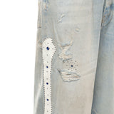 Jeans larghi con borchie AMBMJE1011 543 AMIRI 