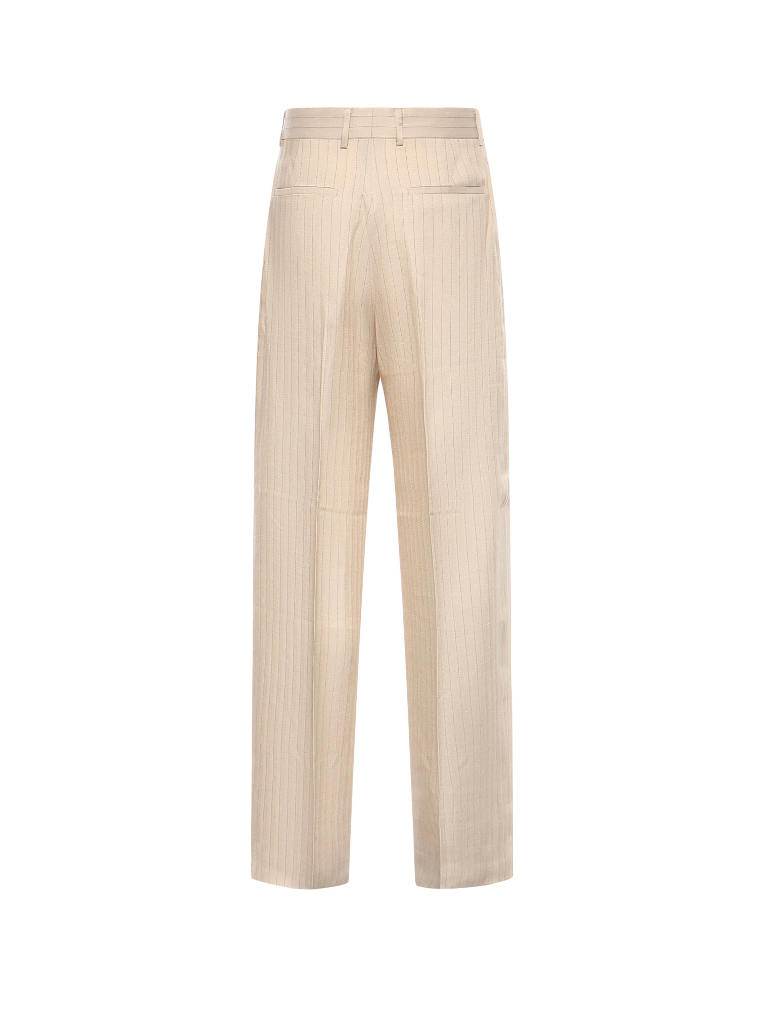 Pantaloni sartoriali gessati in misto viscosa e lino AMBMPA1043 271 AMIRI 