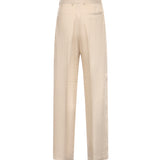 Pantaloni sartoriali gessati in misto viscosa e lino AMBMPA1043 271 AMIRI 