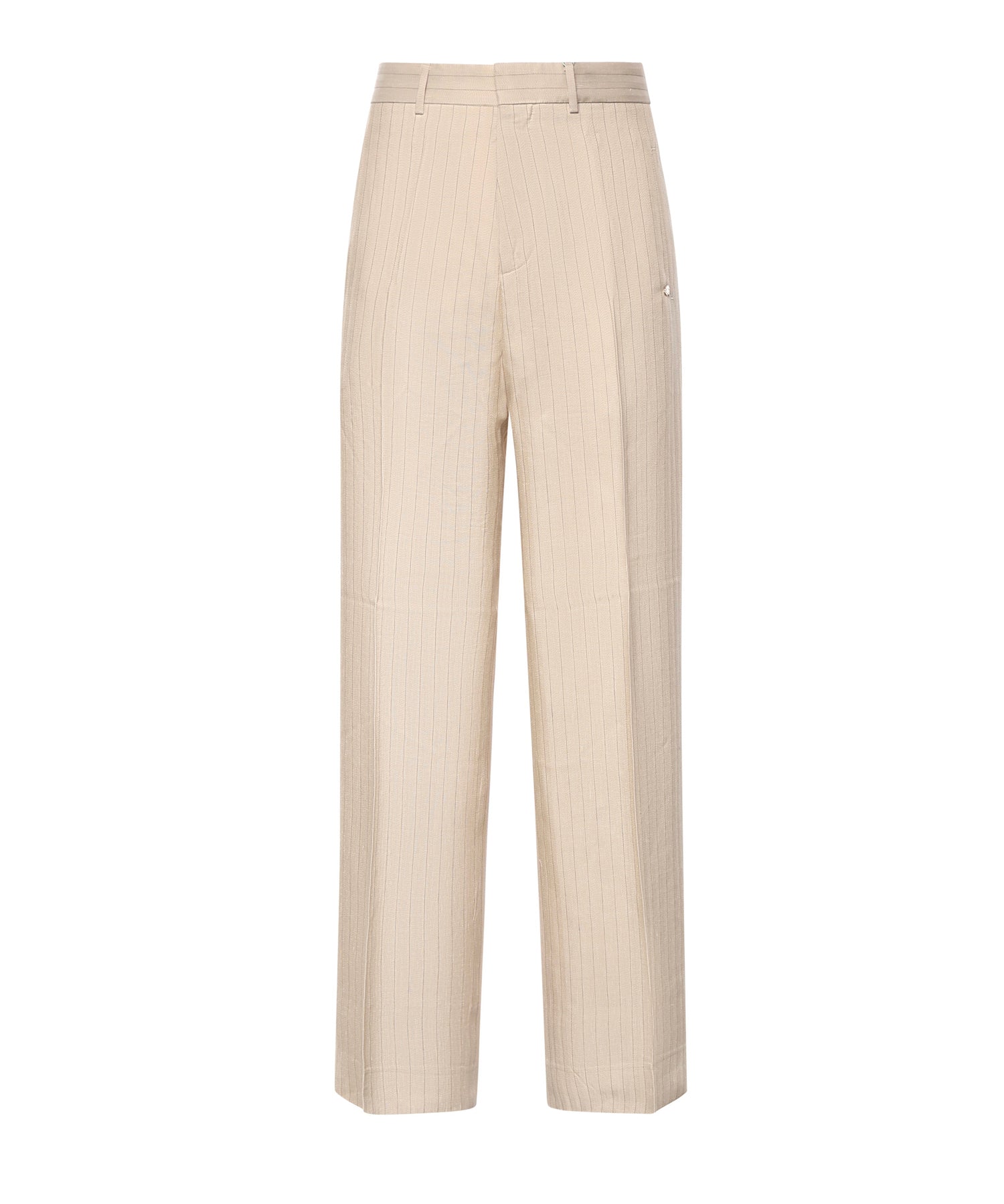 Pantaloni sartoriali gessati in misto viscosa e lino AMBMPA1043 271 AMIRI 