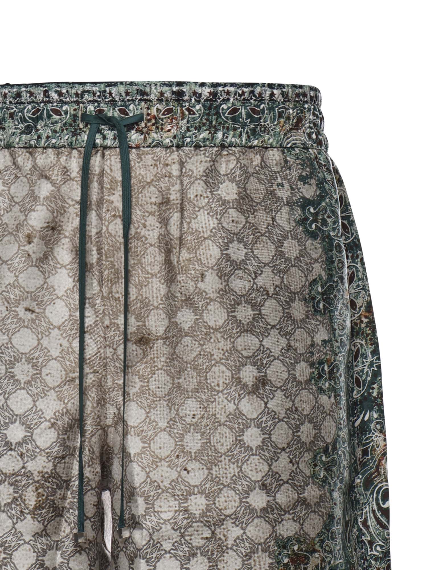 Bermuda con stampa in seta AMBMSO1036 900 AMIRI 