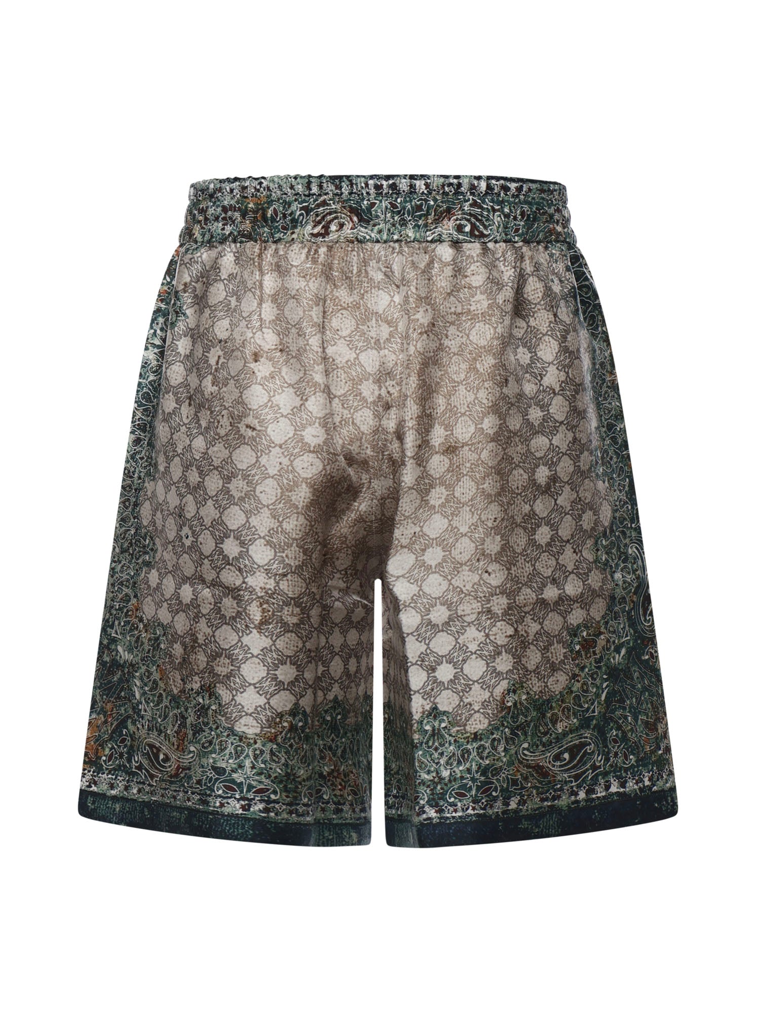 Bermuda con stampa in seta AMBMSO1036 900 AMIRI 