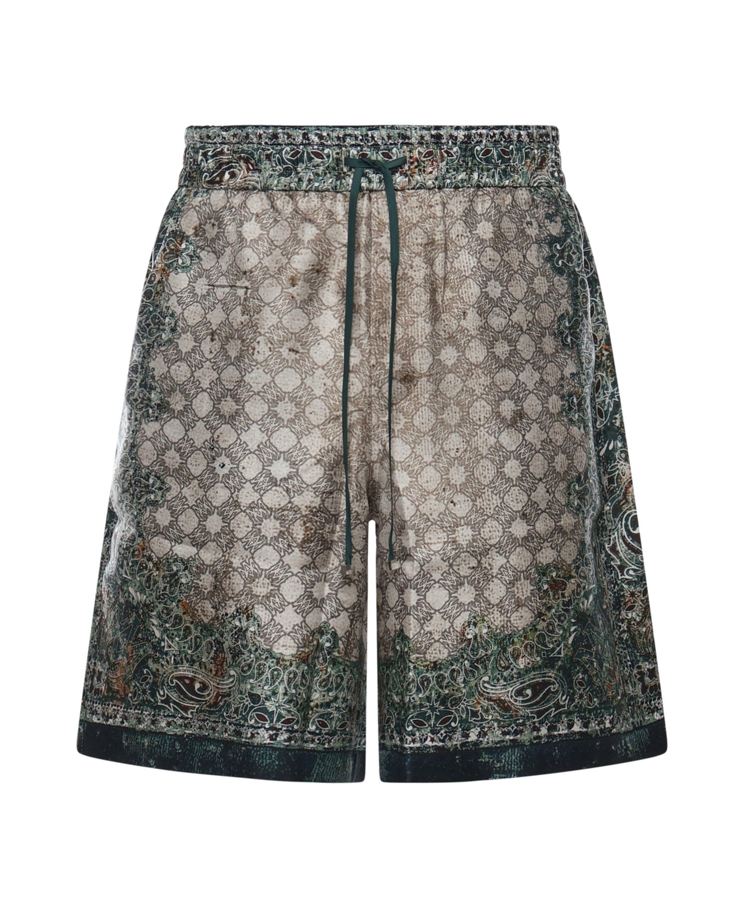 Bermuda con stampa in seta AMBMSO1036 900 AMIRI 