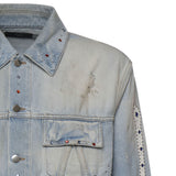 Giacca in denim con borchie AMOUJA1036 543 AMIRI 
