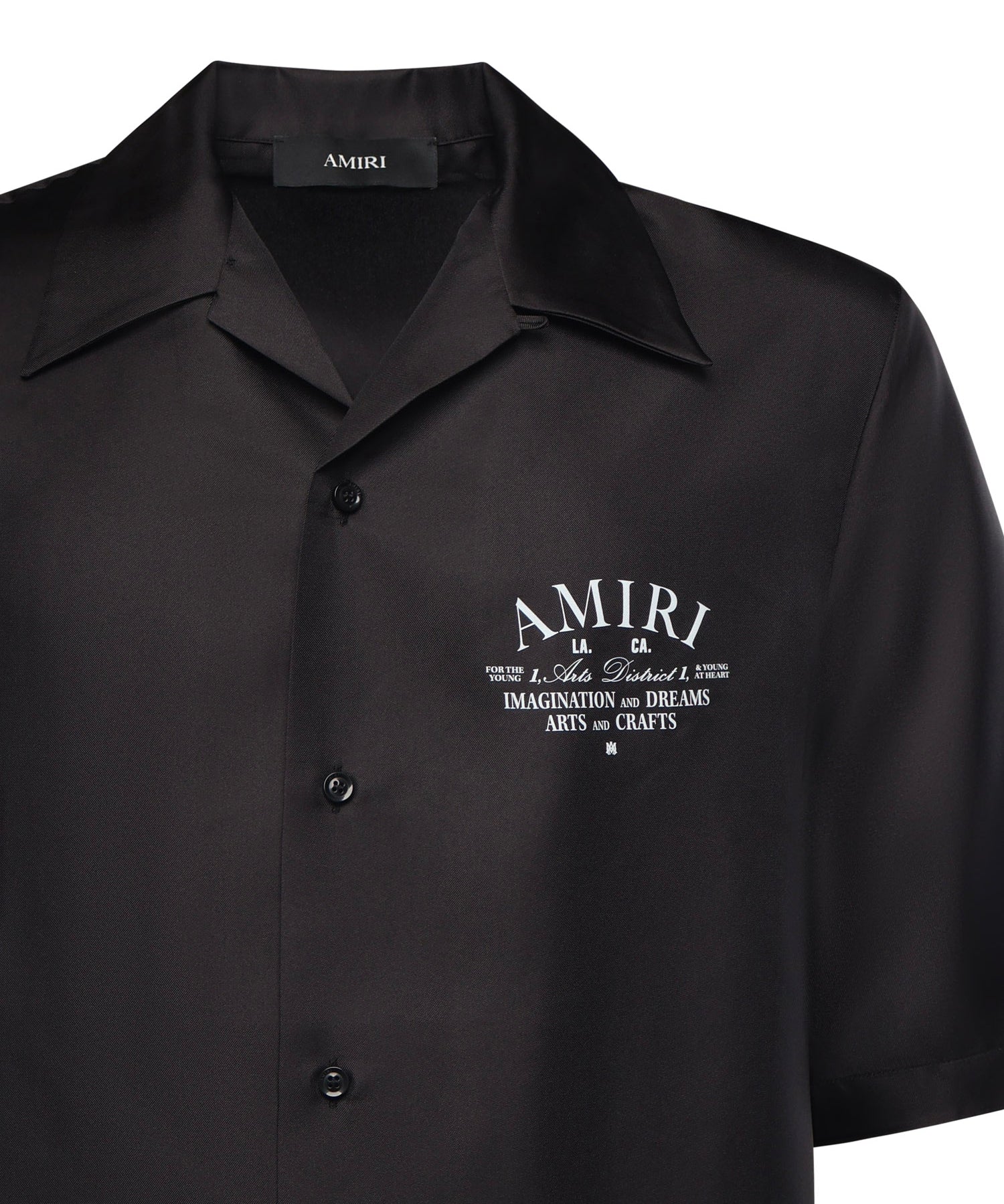 Camicia bowling con logo AMSTBW1018 001 AMIRI 