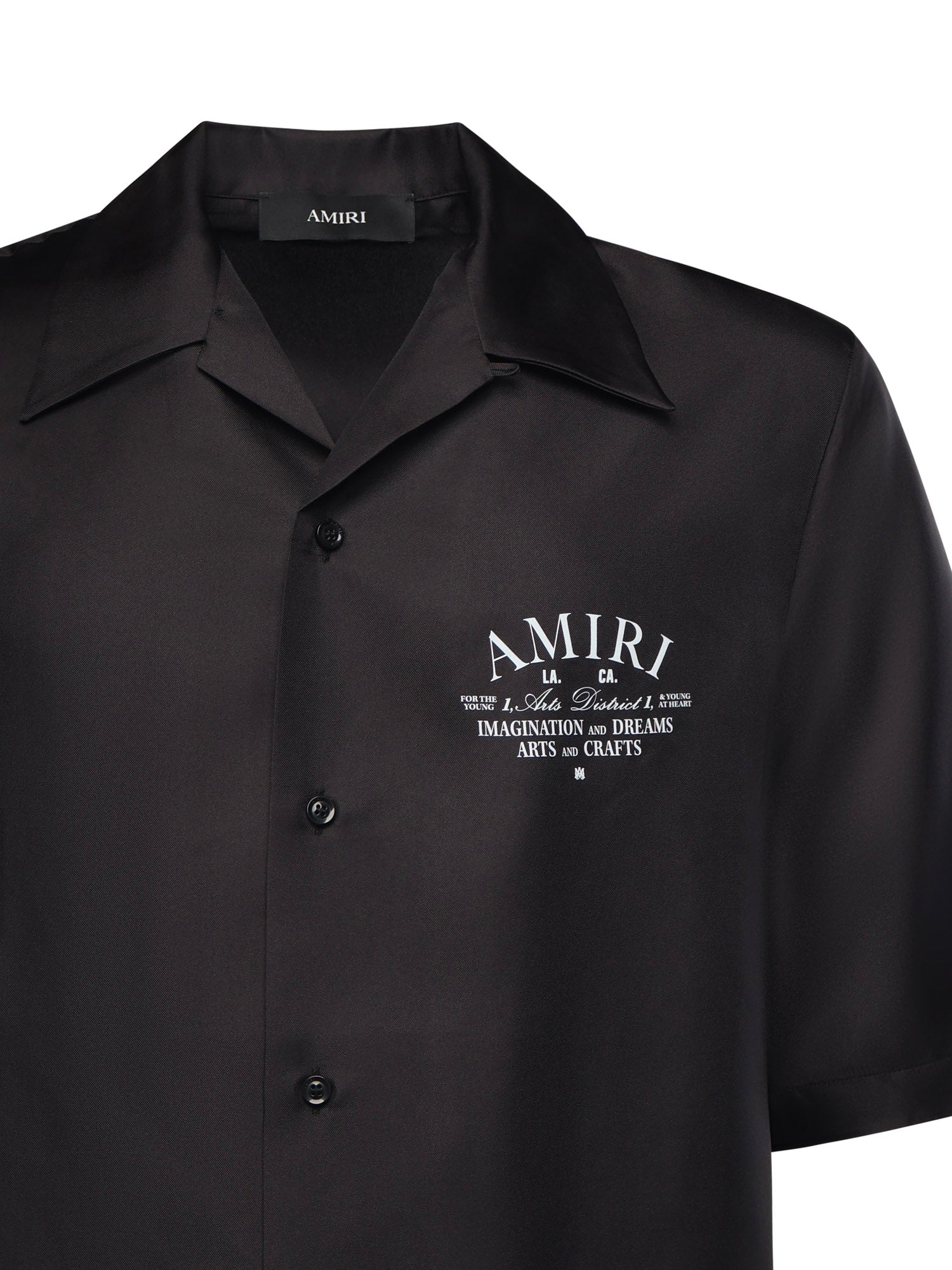 Camicia bowling con logo AMSTBW1018 001 AMIRI 