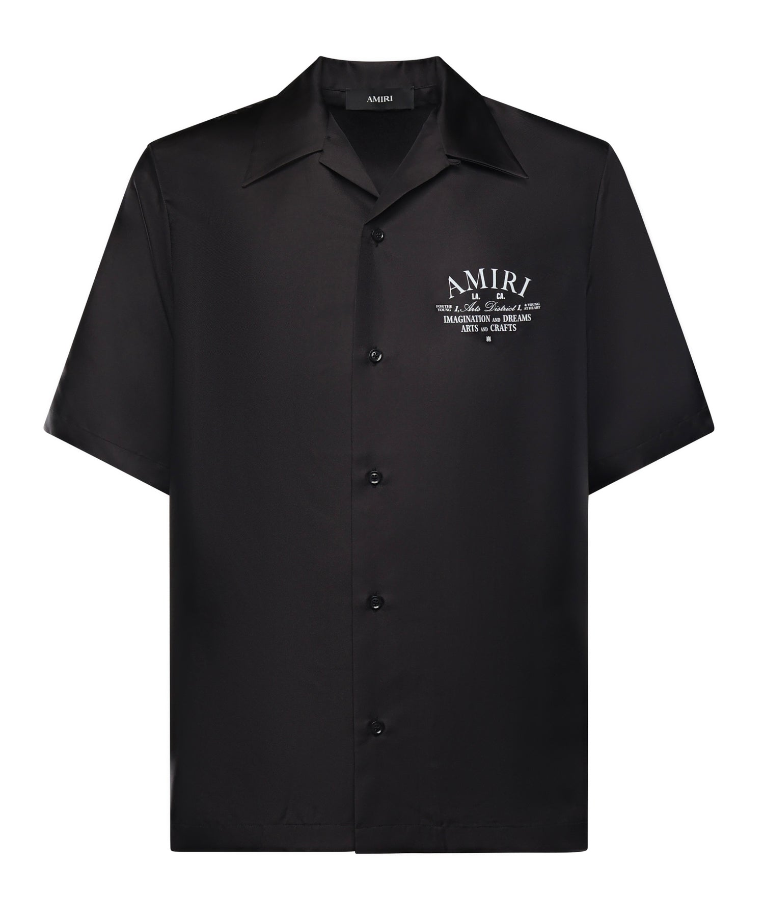Camicia bowling con logo AMSTBW1018 001 AMIRI 