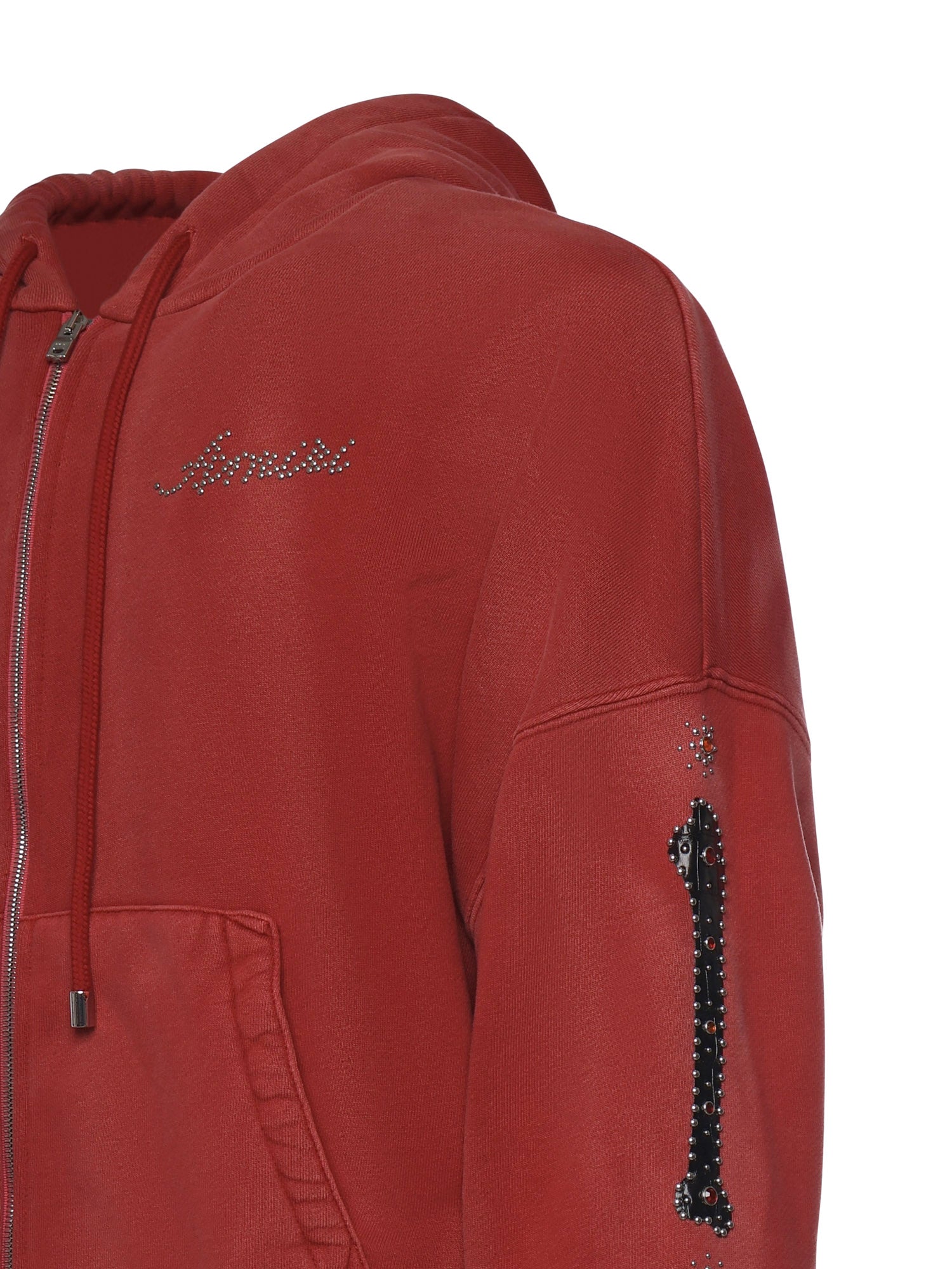 Felpa in cotone con borchie AMTOJR1012 633 AMIRI 