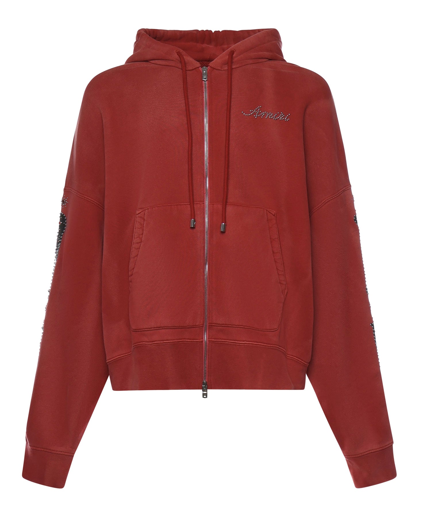 Felpa in cotone con borchie AMTOJR1012 633 AMIRI 