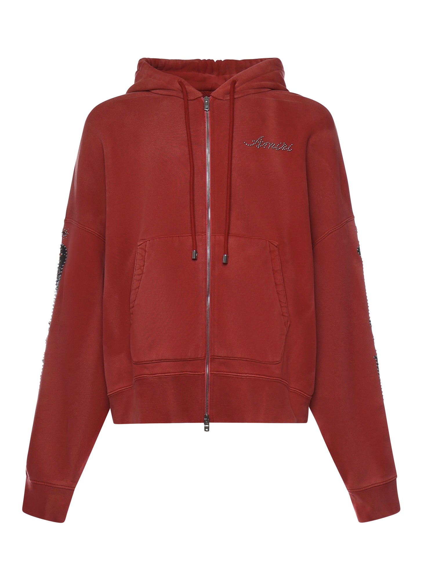Felpa in cotone con borchie AMTOJR1012 633 AMIRI 