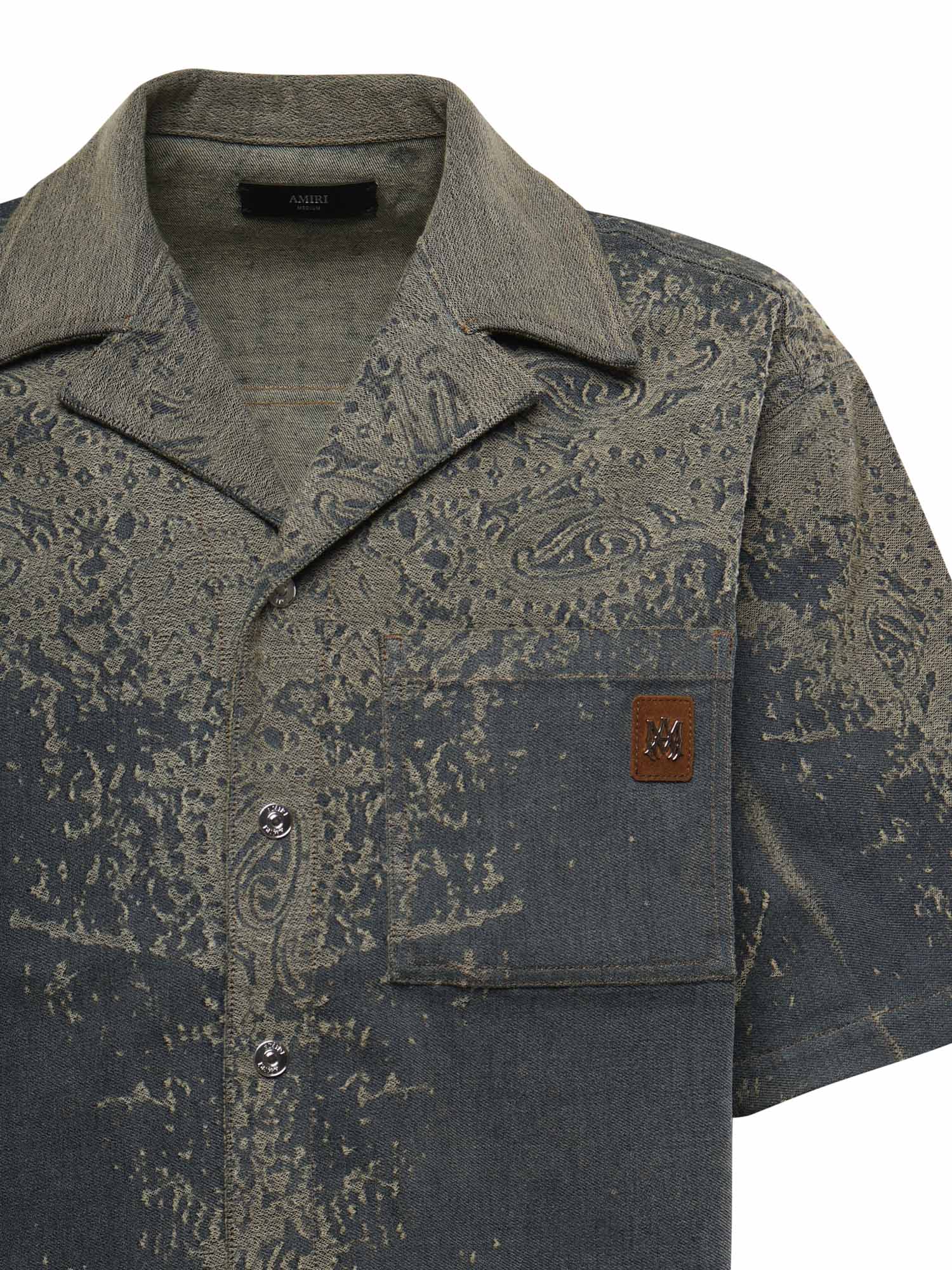 Camicia Bandana in denim AMTOSH1023 767 AMIRI 