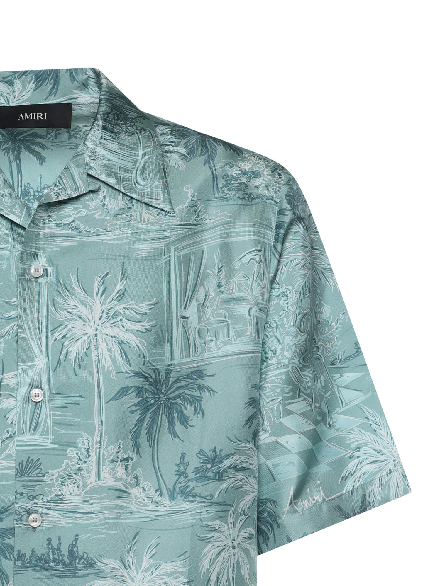 Camicia con stampa in seta AMTOSH1126 395 AMIRI 