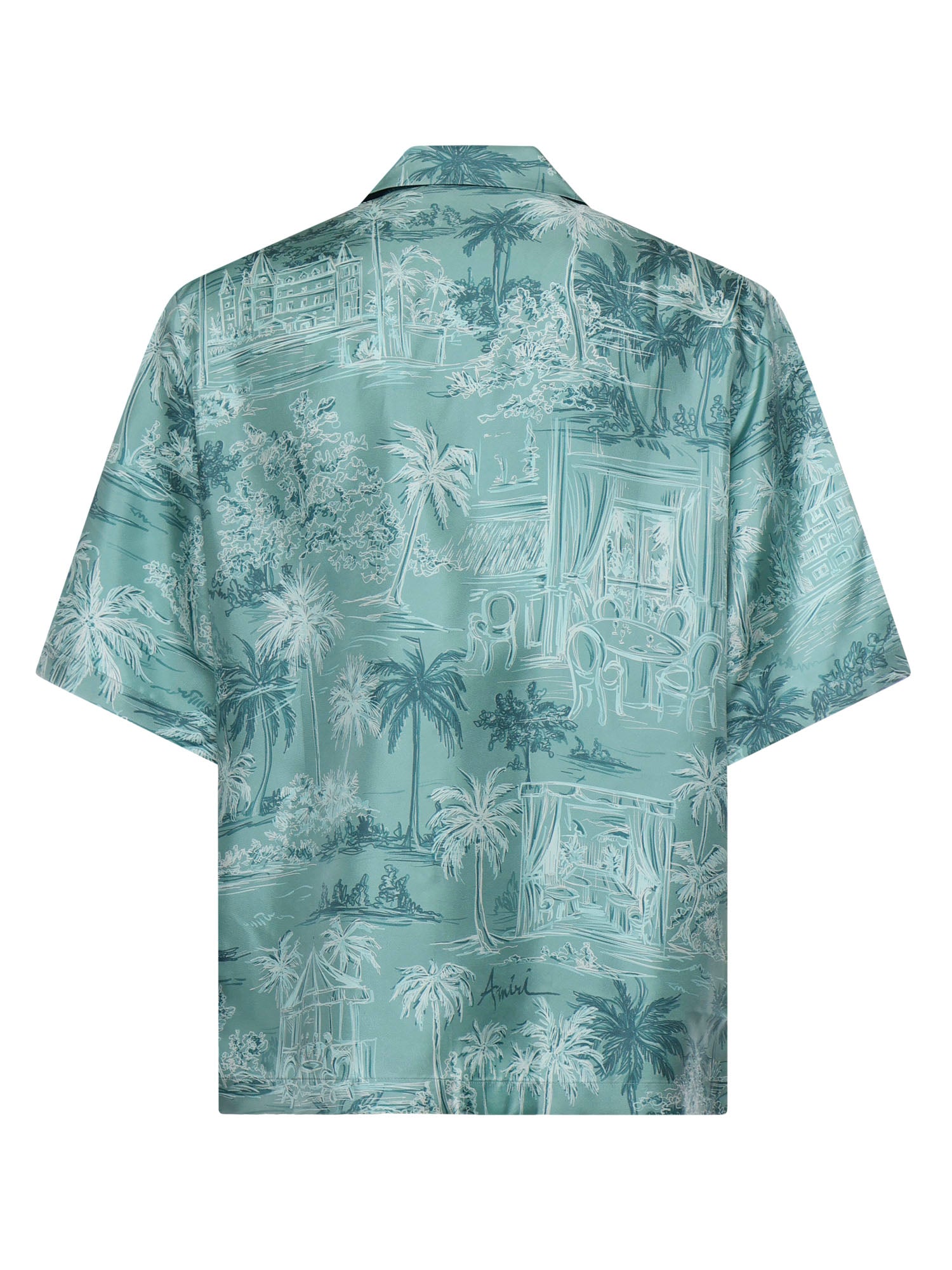 Camicia con stampa in seta AMTOSH1126 395 AMIRI 