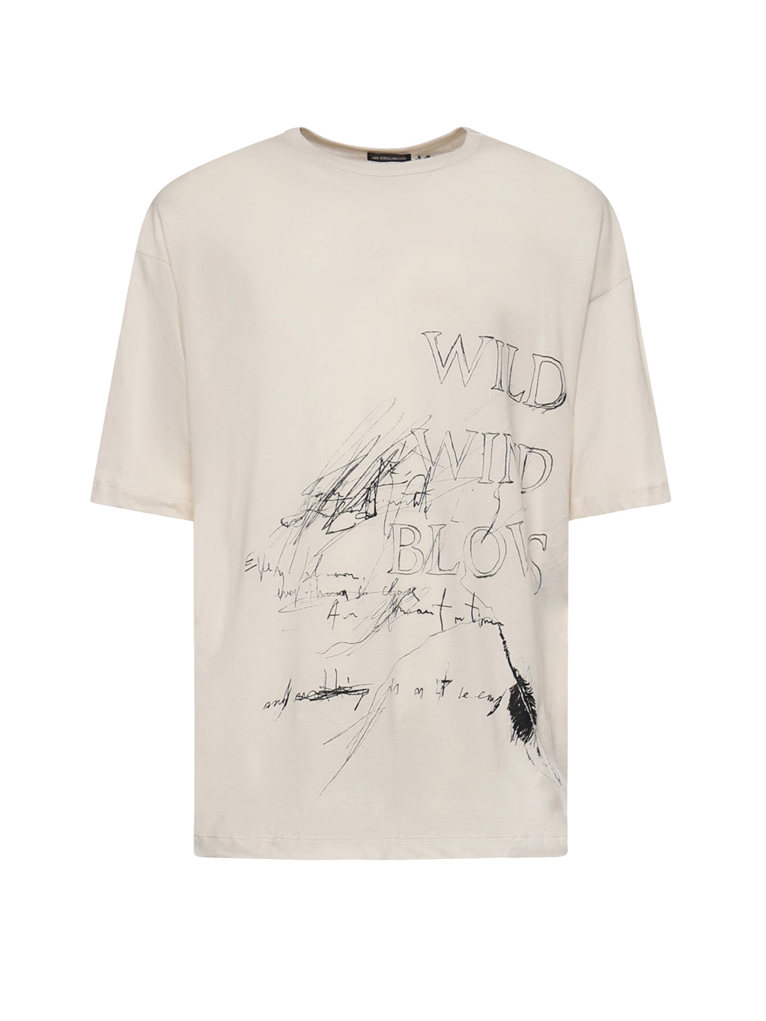 T-shirt Wild Wind Blows in cotone B0013826 FA206003 ANN DEMEULEMEESTER 