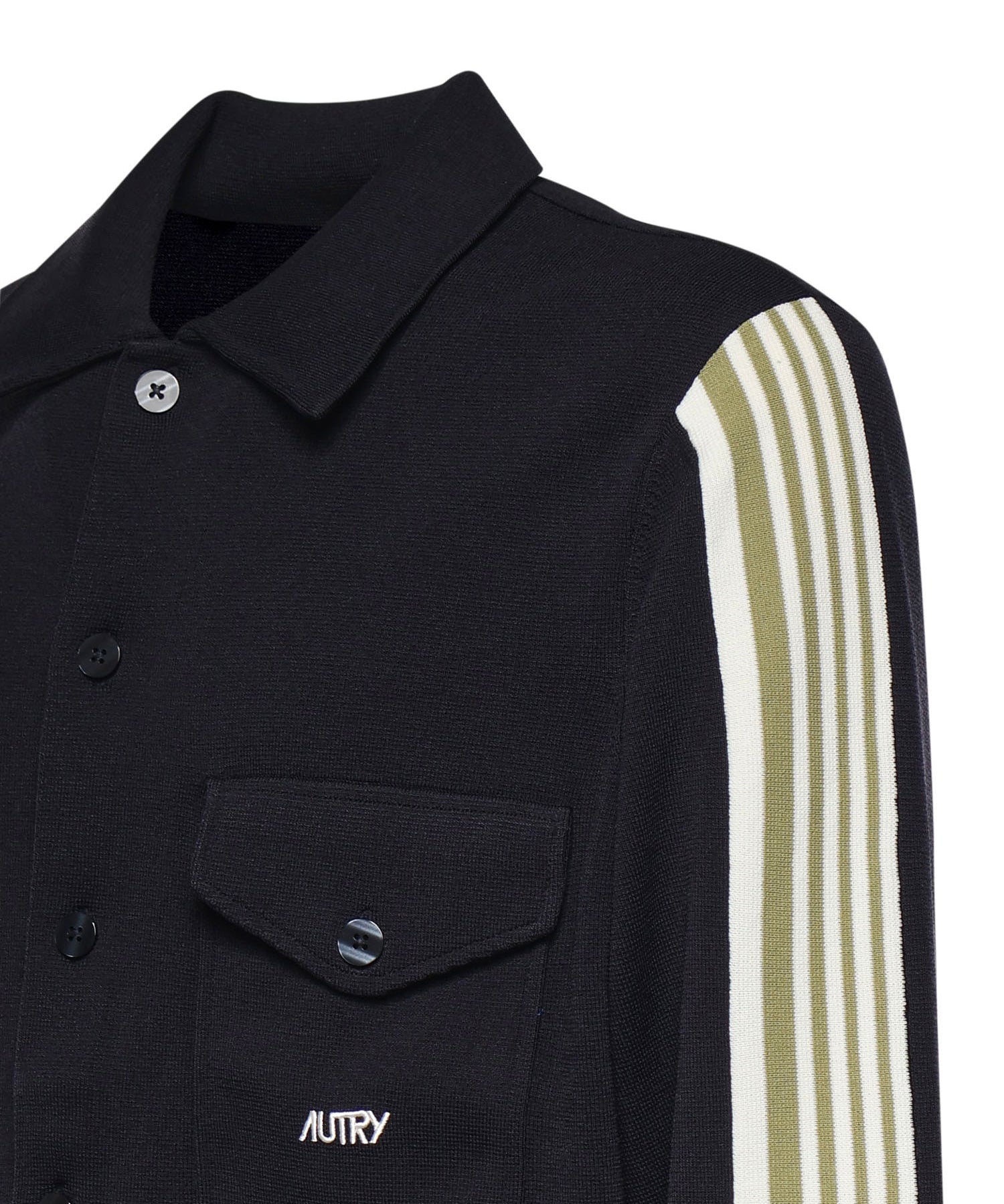 Overshirt in maglia di viscosa con logo JAPM 026B AUTRY 