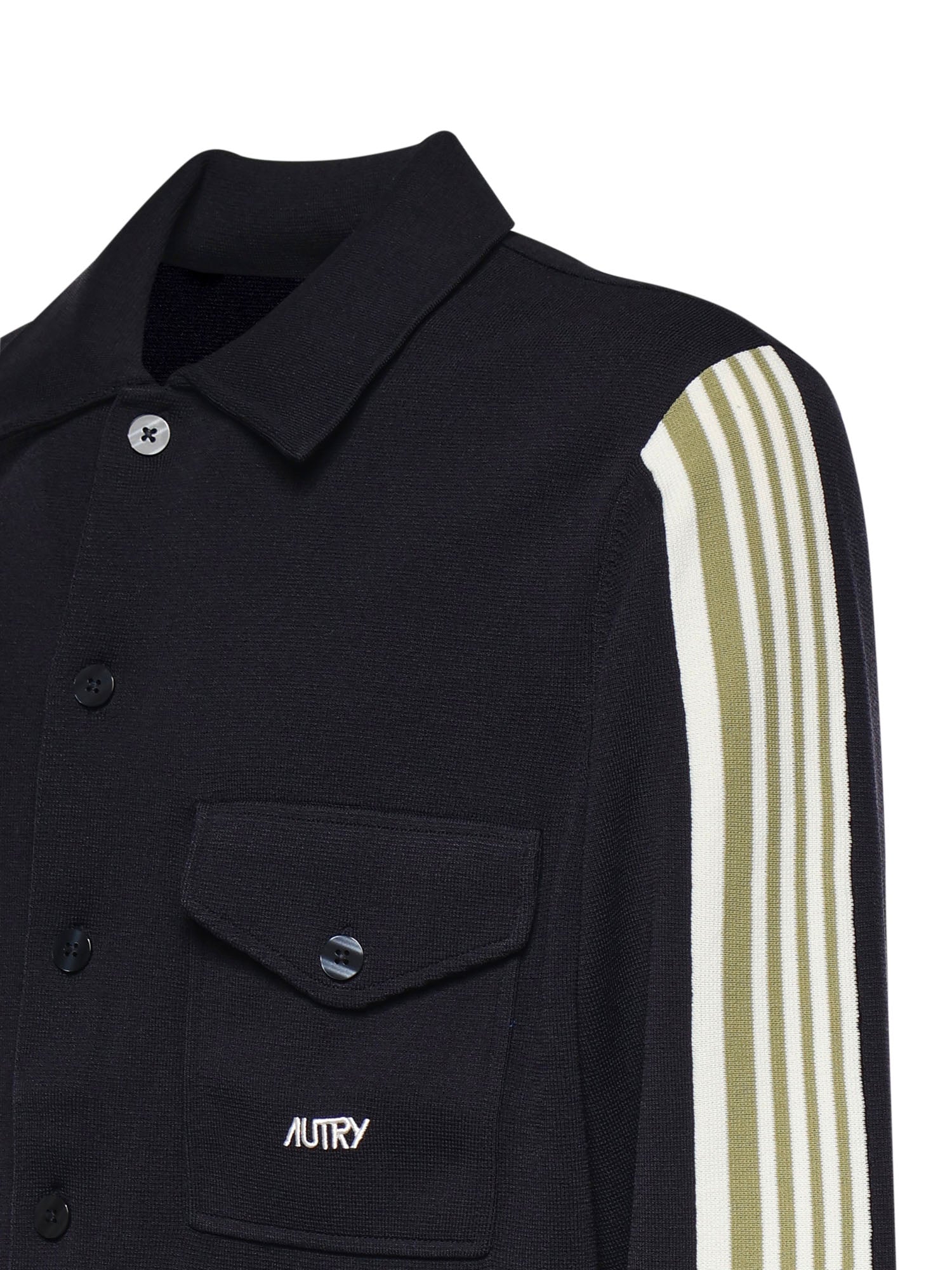 Overshirt in maglia di viscosa con logo JAPM 026B AUTRY 