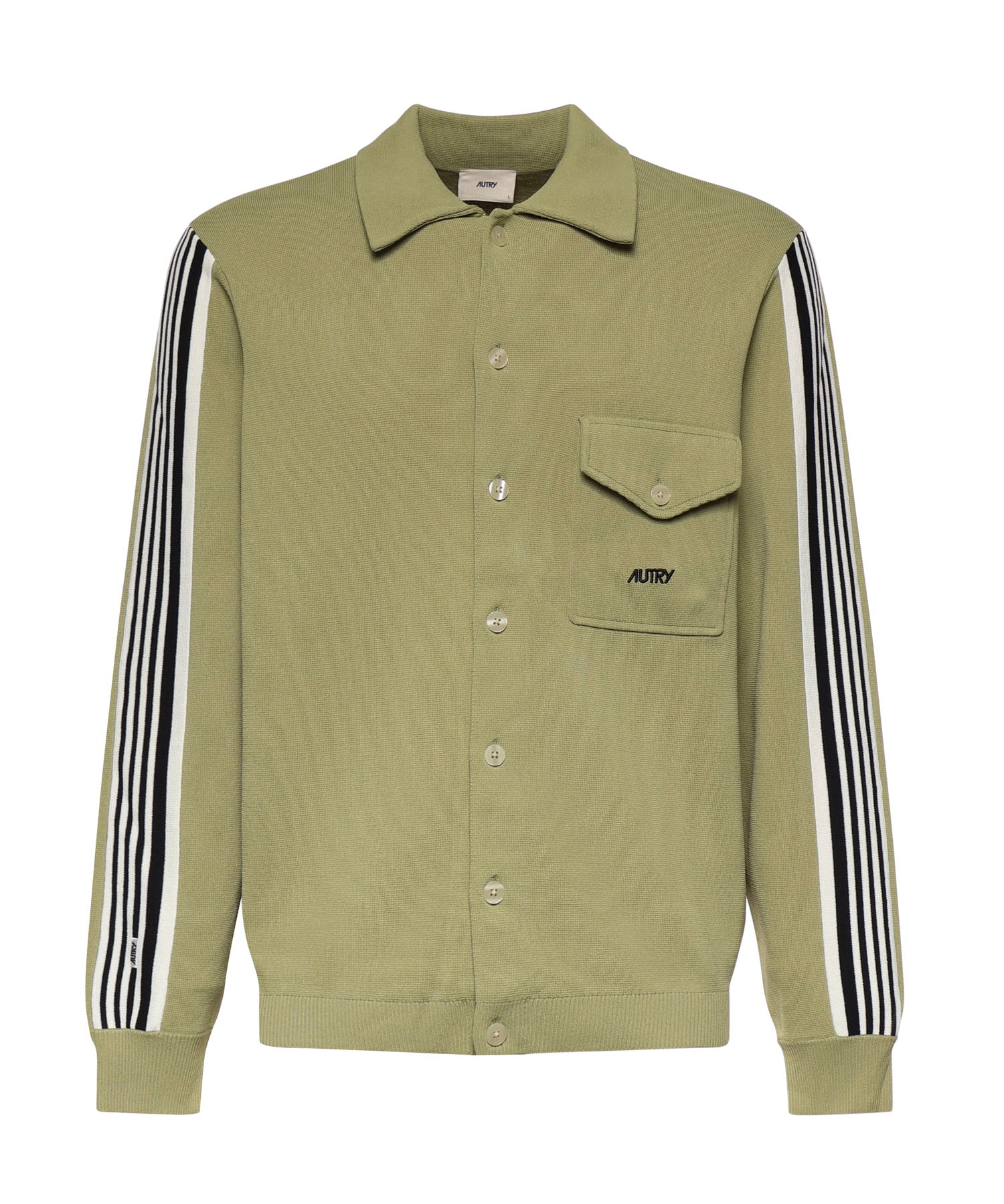 Overshirt in maglia di viscosa con logo JAPM 026Y AUTRY 