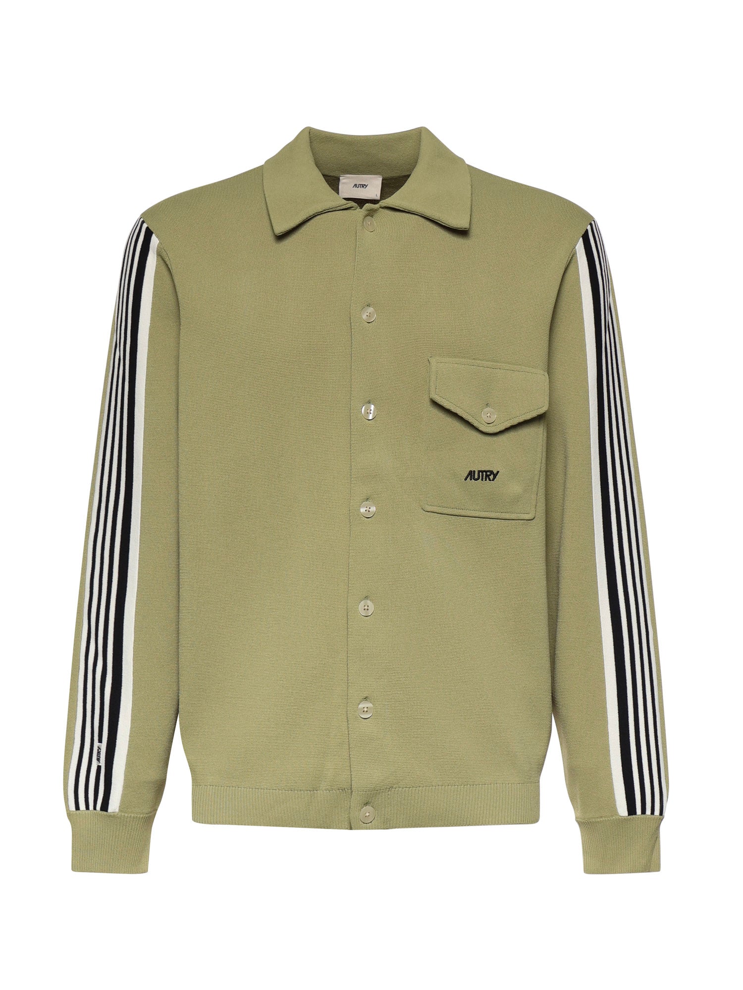 Overshirt in maglia di viscosa con logo JAPM 026Y AUTRY 