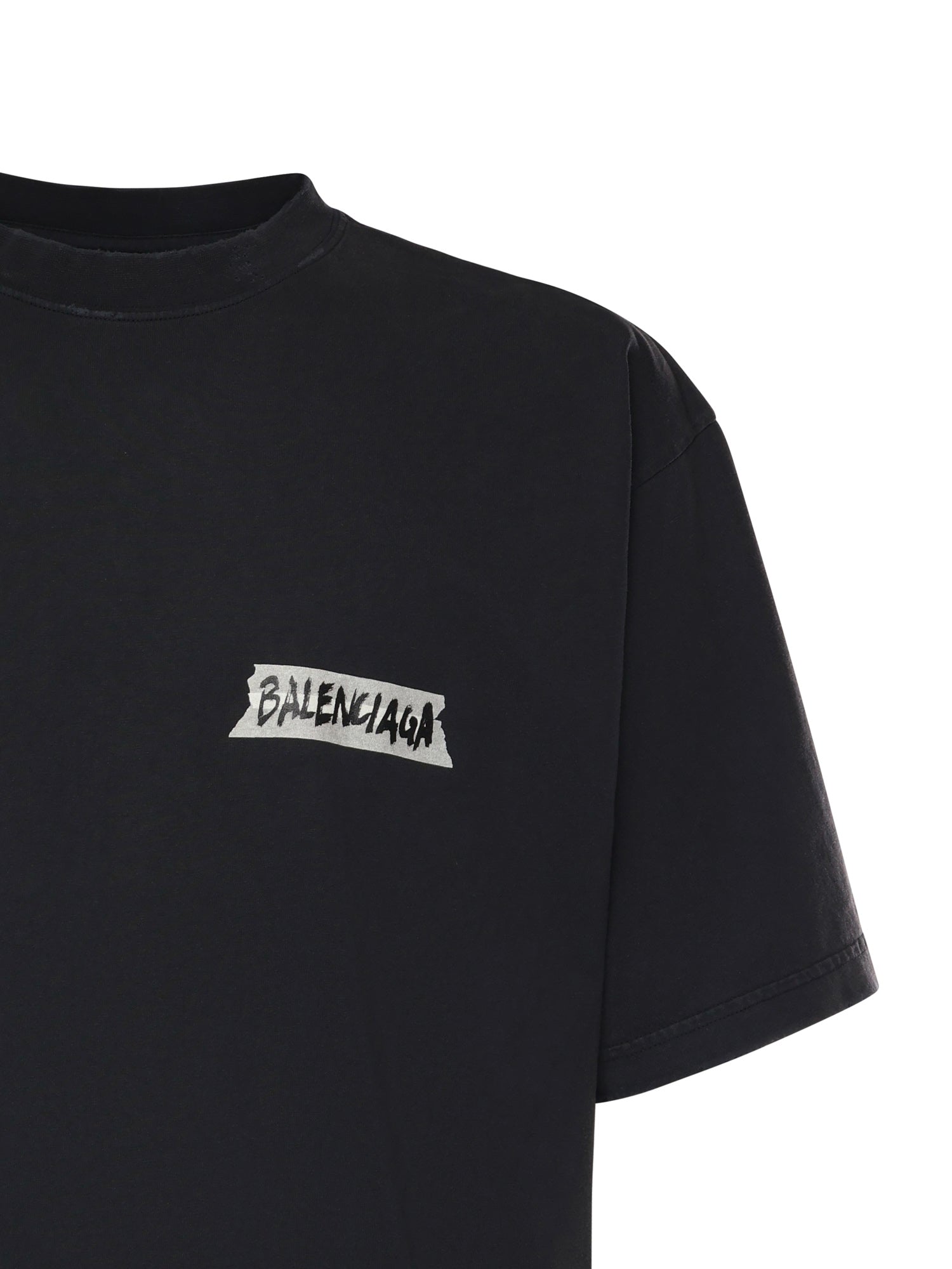 T-Shirt Masking Tape in jersey 764235 TTVL61041 BALENCIAGA 