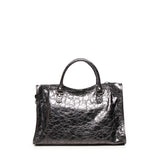Borsa Le City Media in pelle metallizzata 823058 2AA9R1314 BALENCIAGA 