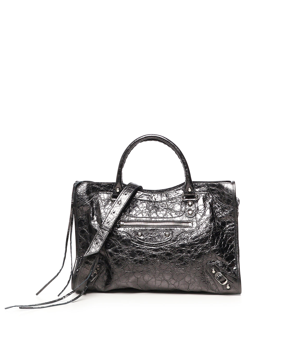 Borsa Le City Media in pelle metallizzata 823058 2AA9R1314 BALENCIAGA 