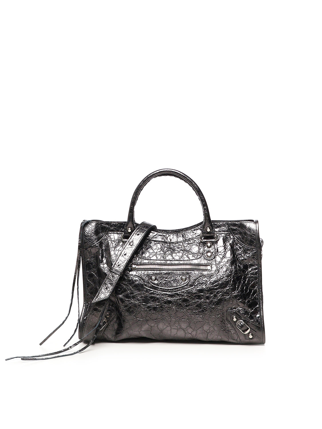 Borsa Le City Media in pelle metallizzata 823058 2AA9R1314 BALENCIAGA 