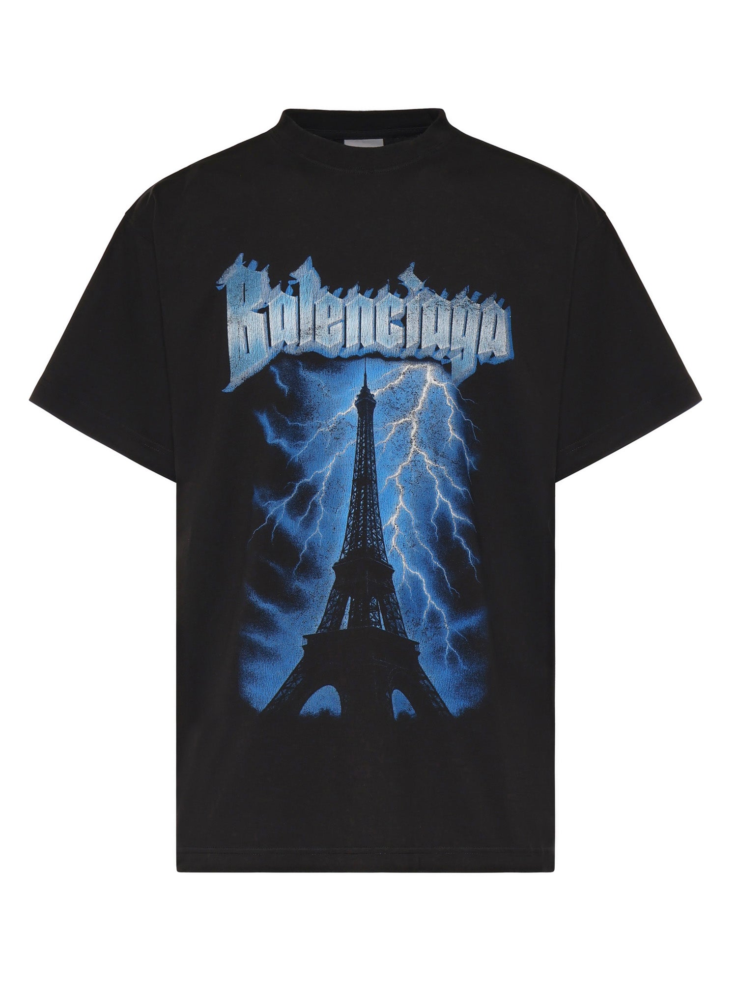 T-Shirt Paris Thunderstorm in jersey dry 850345 TUVE71000 BALENCIAGA 