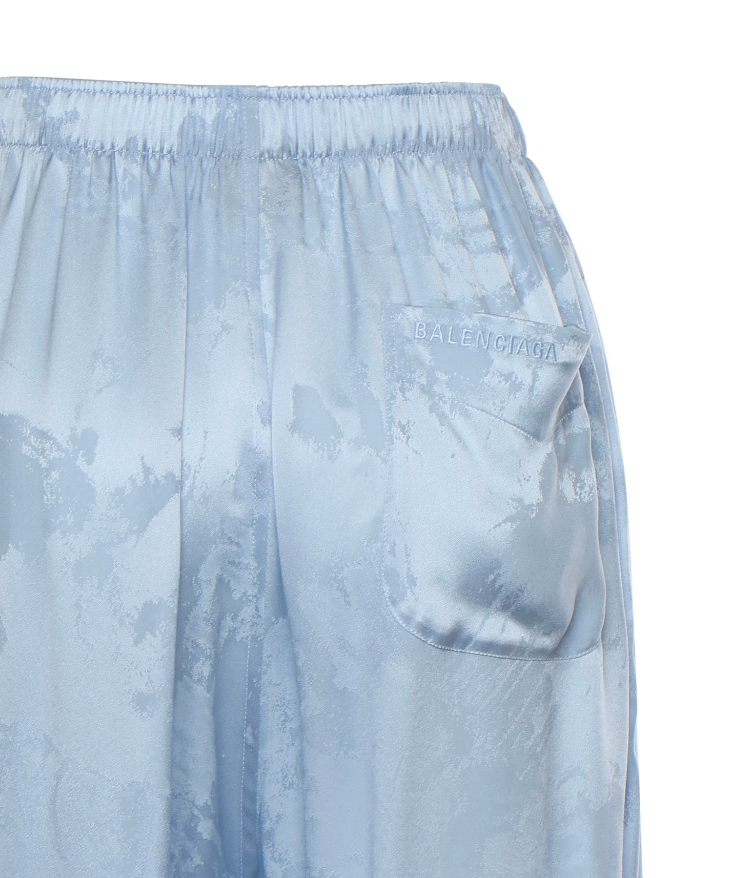 Pantaloni stile pigiama Washed Crayon Allover in seta 850696 TTN105840 BALENCIAGA 