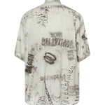 Camicia con stampa in popeline di viscosa 852334 TTL781240 BALENCIAGA 