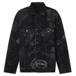 Giacca in denim di cotone washed crayon allover 857181 TTWA81037 BALENCIAGA 